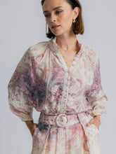 Load image into Gallery viewer, Brenda Floral Sheer Blouse