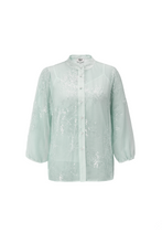 Load image into Gallery viewer, Amaia Allover Sequin Sheer Blouse