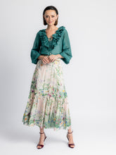 Load image into Gallery viewer, Aria Lace Ruffle Blouse