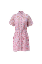 Load image into Gallery viewer, Bianca Short Sleeve Lace Mini Dress