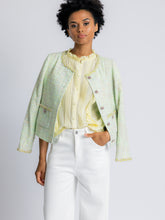 Load image into Gallery viewer, Hailey Textured Button-Up w/ Trim Jacket