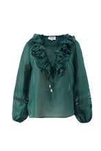 Load image into Gallery viewer, Aria Lace Ruffle Blouse