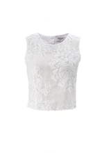 Load image into Gallery viewer, Rebecca Floral Cropped Lace Top