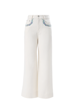 Load image into Gallery viewer, Adria Floral Embroidered Pants