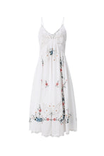 Load image into Gallery viewer, Janelle Lace Panel Midi Dress
