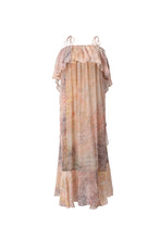 Load image into Gallery viewer, Nara Ruffle Overlay Sheer Maxi Dress