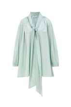 Load image into Gallery viewer, Paris Modern Tie-Neck Mini Dress