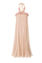 Load image into Gallery viewer, Poppy Halter Neck Ruffle Maxi Dress