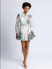 Load image into Gallery viewer, Sage Abstract Floral Print Dress