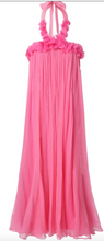Load image into Gallery viewer, Poppy Halter Neck Ruffle Maxi Dress