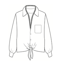 Load image into Gallery viewer, Irene Sleek Satin Blouse