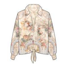 Load image into Gallery viewer, Alba Floral Tie-Front Blouse