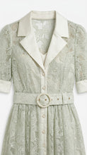 Load image into Gallery viewer, Monroe Tailored Collar Lace Dress