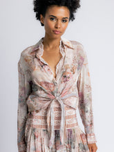 Load image into Gallery viewer, Alba Floral Tie-Front Blouse
