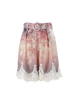 Load image into Gallery viewer, Catalina Printed Lace-Hem Shorts
