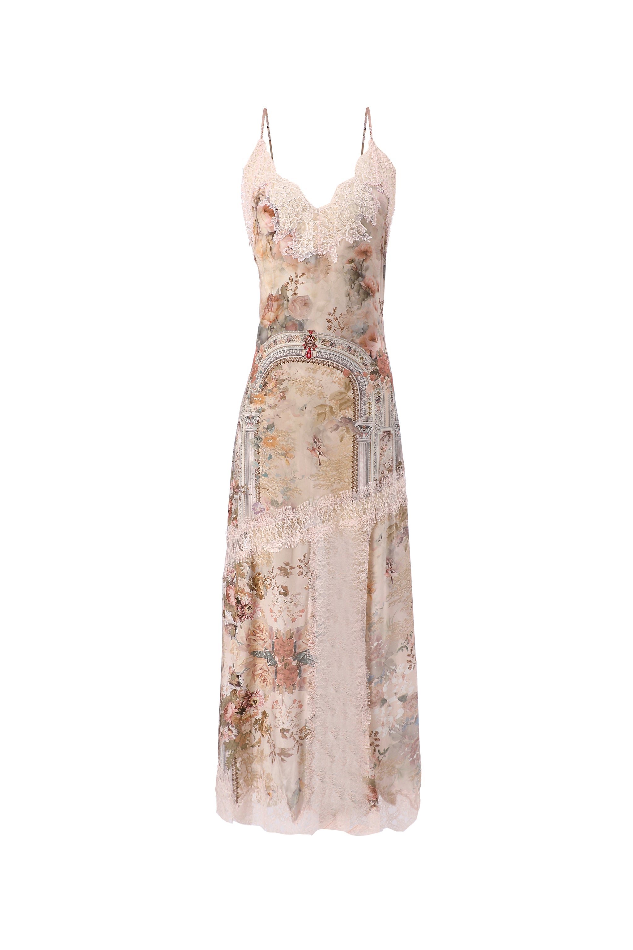 eugenia midi dress Mestiza New York Eugenia Floral Crepe Reversible Midi Dress - Multicolor
