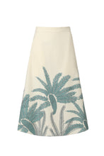Load image into Gallery viewer, Heather Embroidered Palm Leaf Skirt
