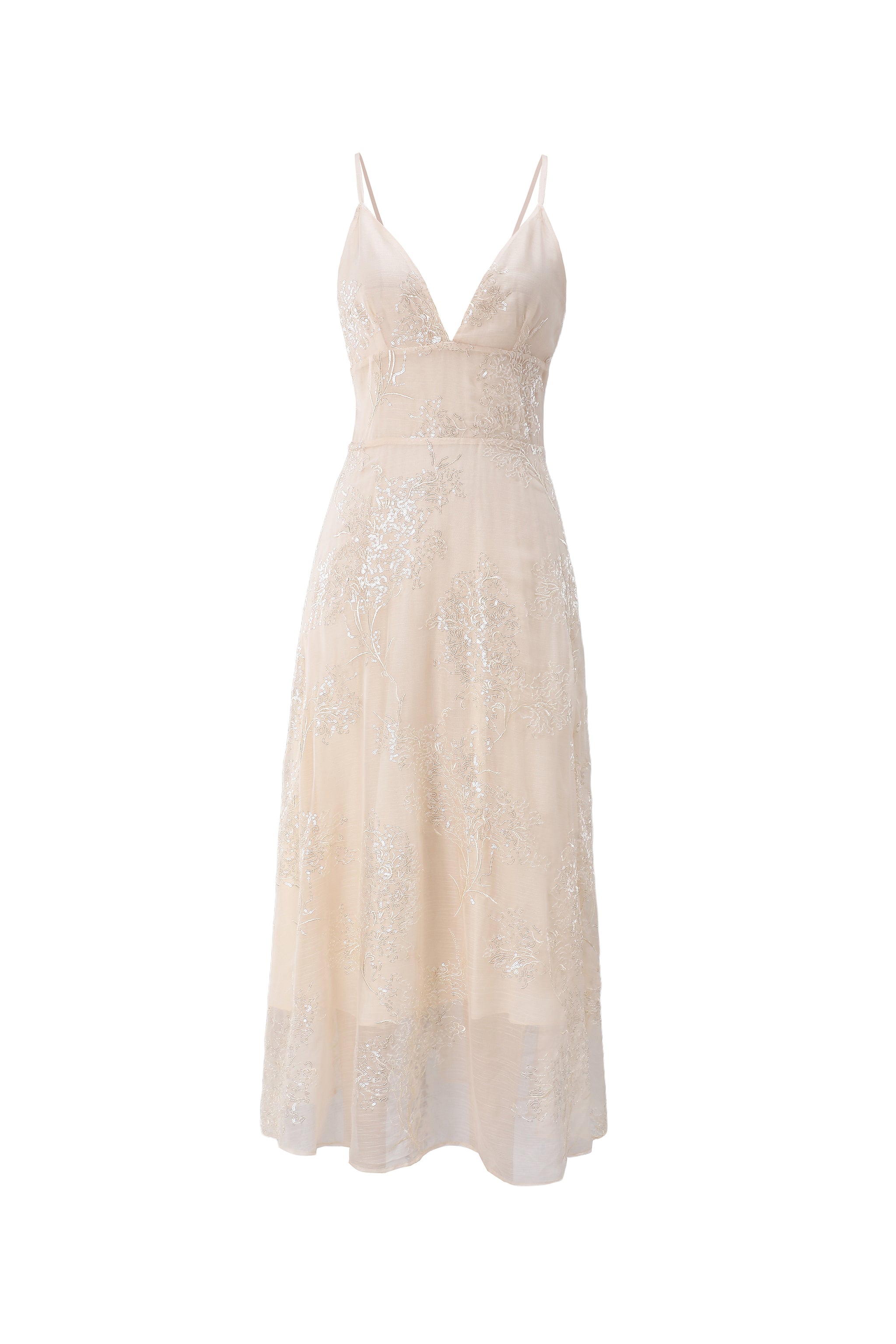 Julia Embroidered V-Neck Dress – DREAMCATCHER