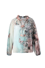 Load image into Gallery viewer, Larissa Floral Butterfly Print Blouse
