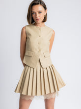 Load image into Gallery viewer, Aurora Textured Pleated Mini Skirt
