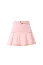 Load image into Gallery viewer, Maya Belt Lace Trim Skirt

