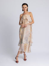 Load image into Gallery viewer, Nara Ruffle Overlay Sheer Maxi Dress
