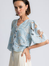 Load image into Gallery viewer, Ola Tie-Front Blouse
