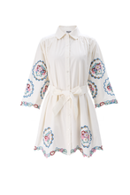 Load image into Gallery viewer, Rachel Colorful Floral Embroidered Dress
