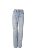 Load image into Gallery viewer, Rosalia Embroidered Floral Jeans
