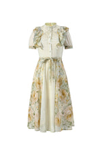 Load image into Gallery viewer, Savannah Floral Print Ruffle Midi Dress
