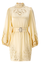 Load image into Gallery viewer, Marlyn Embroidered Belted Mini Dress
