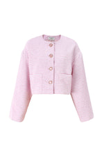 Load image into Gallery viewer, Vittoria Textured Cropped w/ Button Jacket
