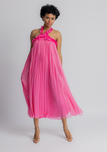 Load image into Gallery viewer, Poppy Halter Neck Ruffle Maxi Dress
